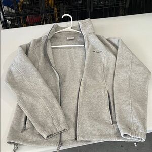 Columbia Light Gray Full-Zip Jacket